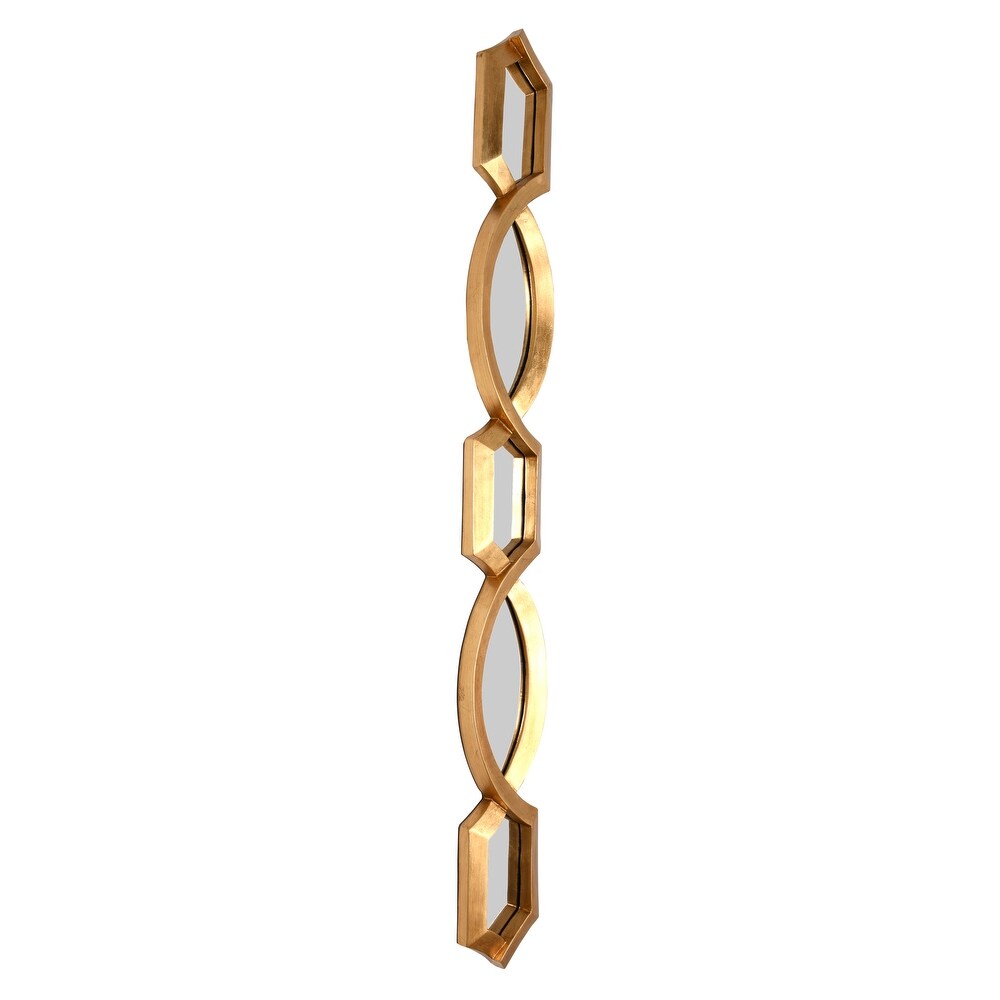 Diamond Stack Mirror Gold