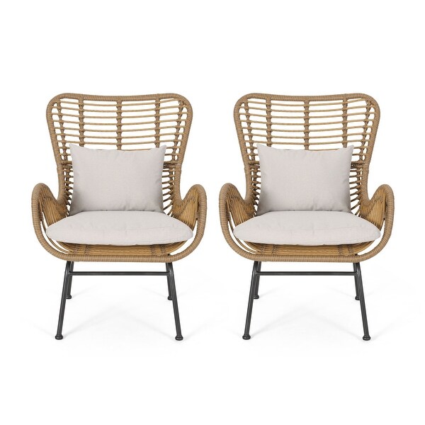 Montana Outdoor Club Chairs (Set of 2) by Christopher Knight Home