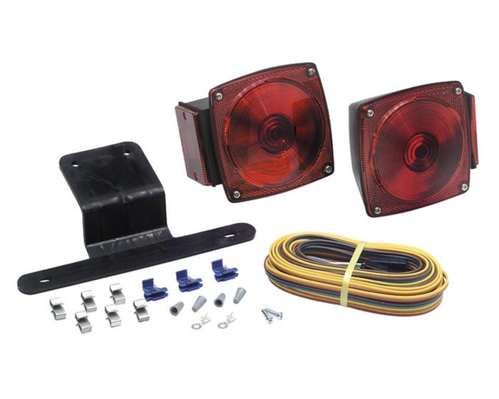 Submersible Universal Mount Combination Tail Light Kit， Retail Clam