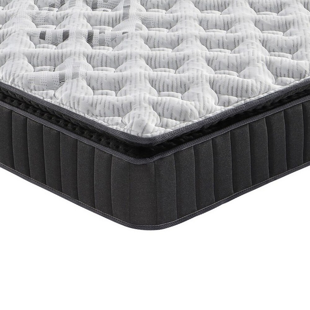 Pal 12 Inch Twin Hybrid Gel Mattress  Pocket Coil  Soft Knitted Cover