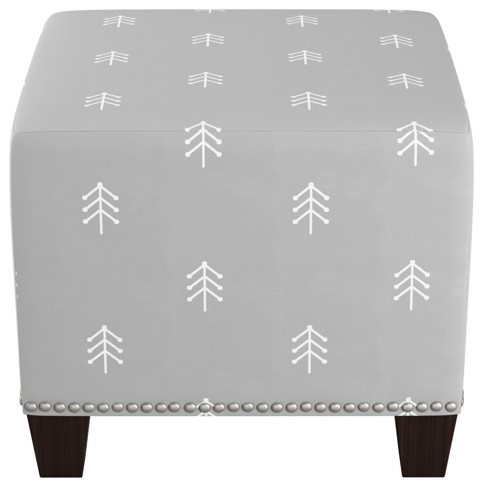 Quinn Nail Button Ottoman  Mystere   Transitional   Footstools And Ottomans   by Skyline Furniture Mfg Inc  Houzz