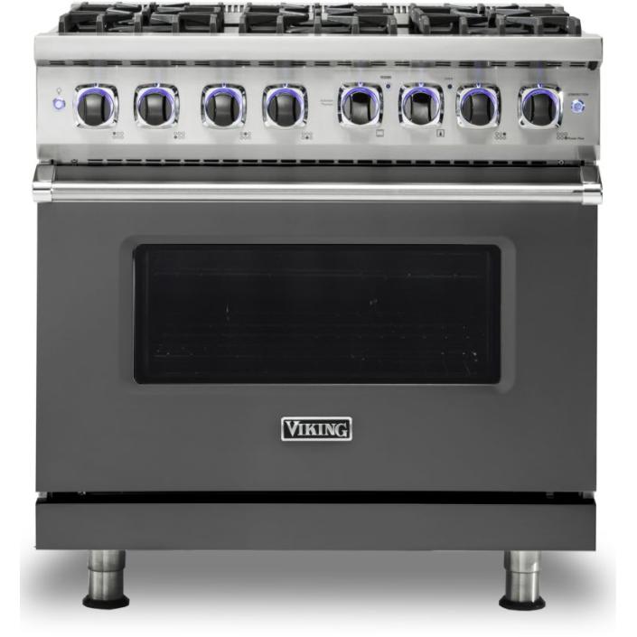 Viking 36-inch Freestanding Gas Range with Elevation Burners VGR7362-6BDG