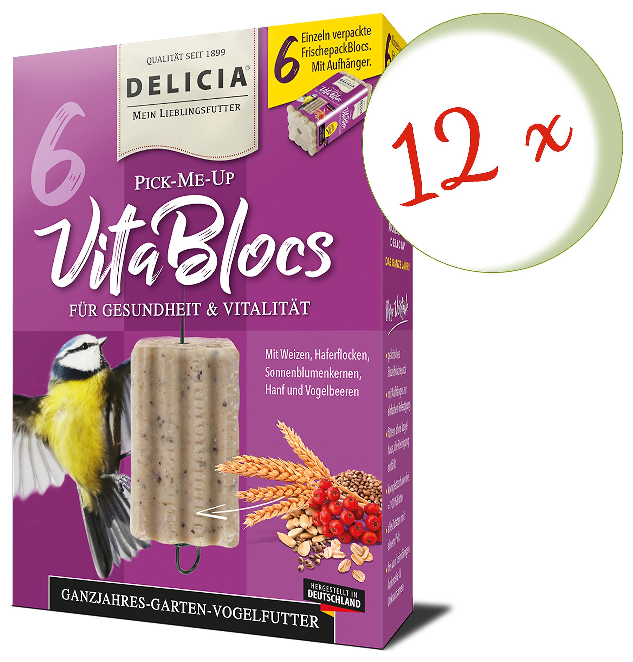 12 x FRUNOL DELICIAÂ® DeliciaÂ® Pick-Me-Up Vitablocs， 6 StÃ¼ck