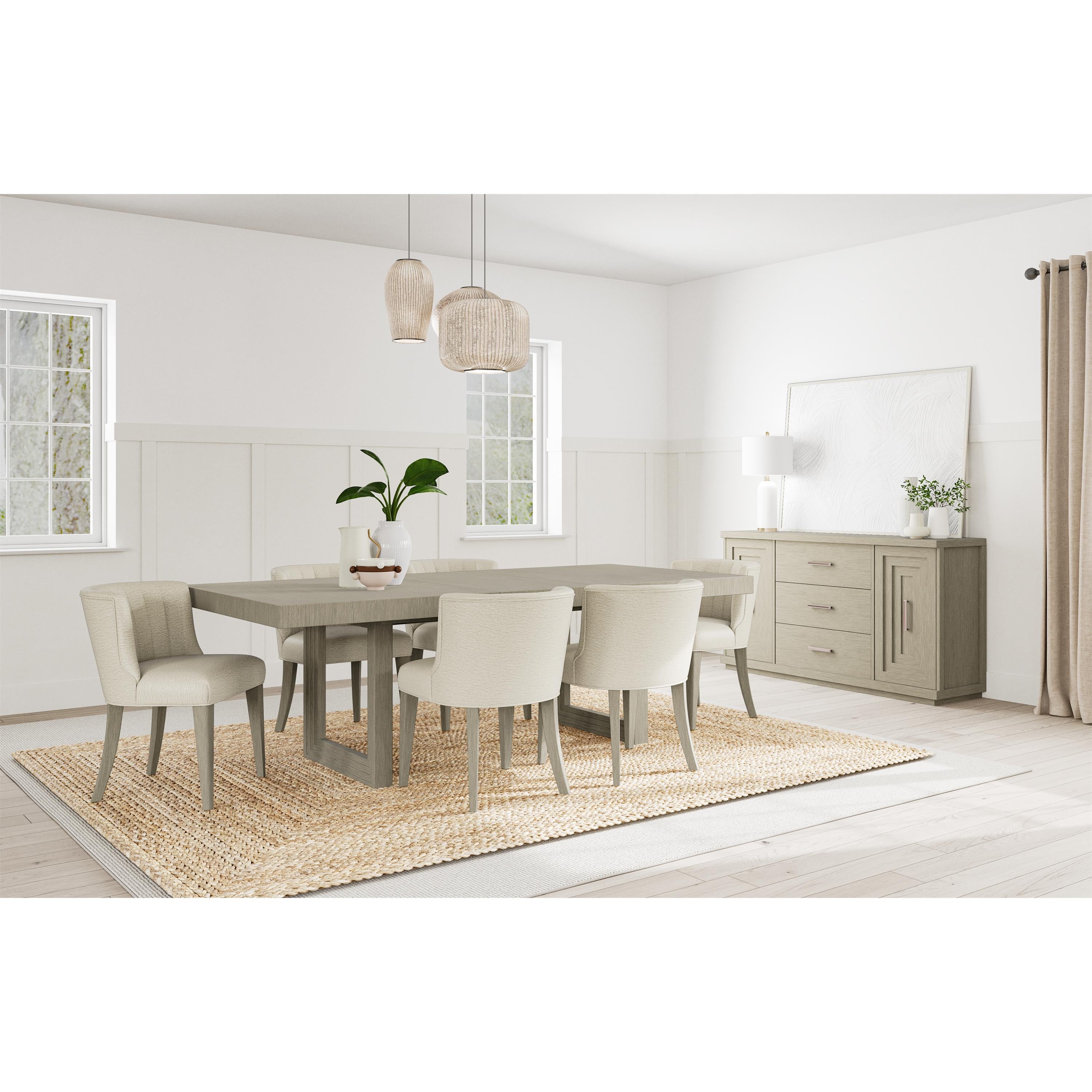 Stepstone 7-Pc Dining Set Extendable (74-92) +2 FREE Side Chairs