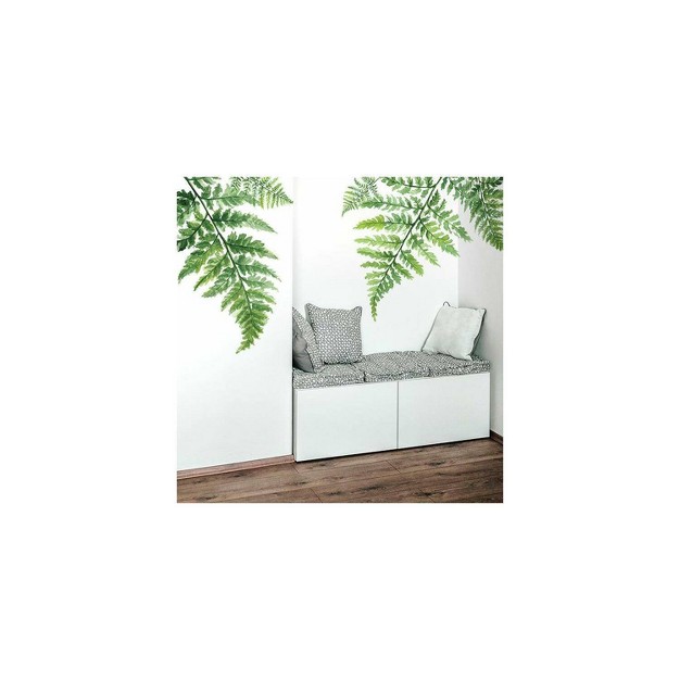 Fern Peel And Stick Giant Wall Decal Green Roommates