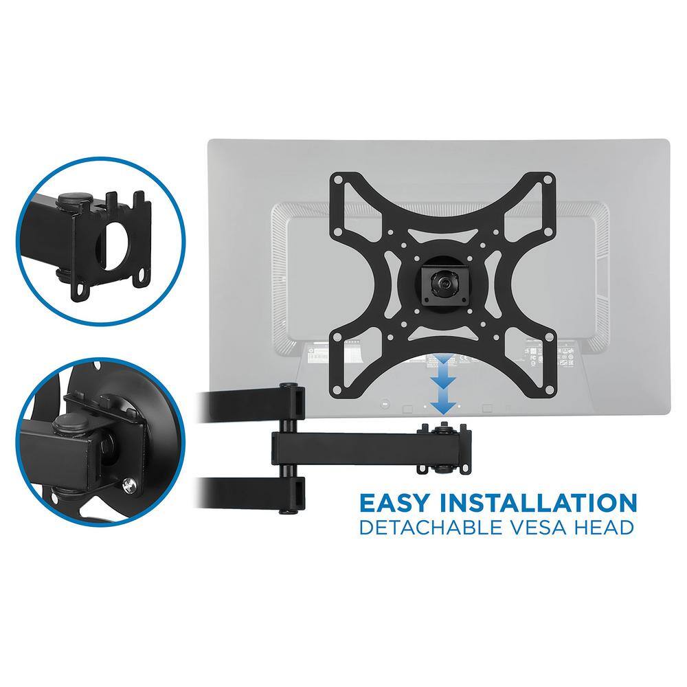 mount-it! 32 in. Full Motion Corner TV Wall Mount for Screens MI-407-1