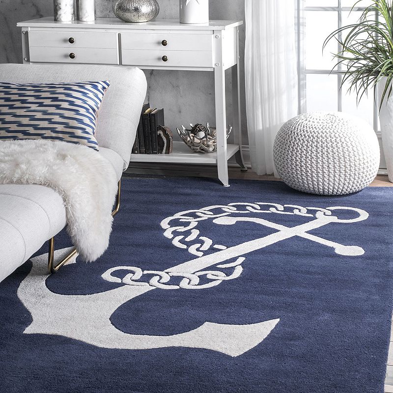 nuLOOM Set Sail Anchor Rug