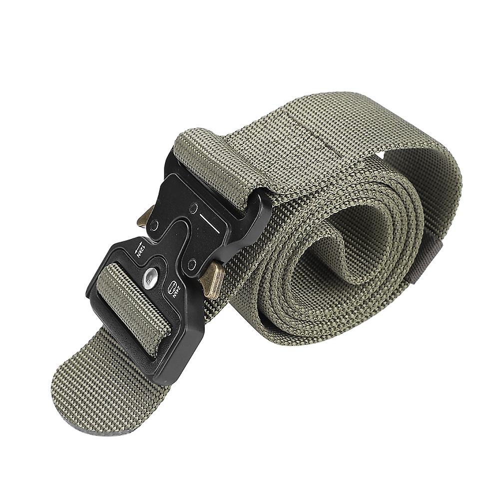 Multi Functional Nylon Tactic Waist Belt For Outdoor Military Army Training Combat(army Green)