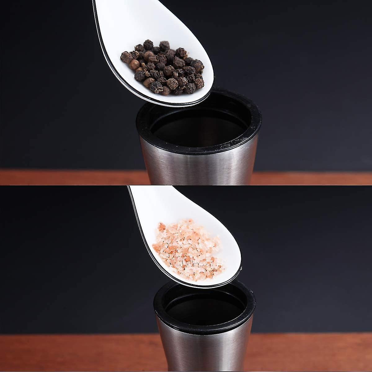 304 Stainless Steel Pepper Manual Grinder 120ml Refillable Grinder 2 Pcs (type A) Yue Chi