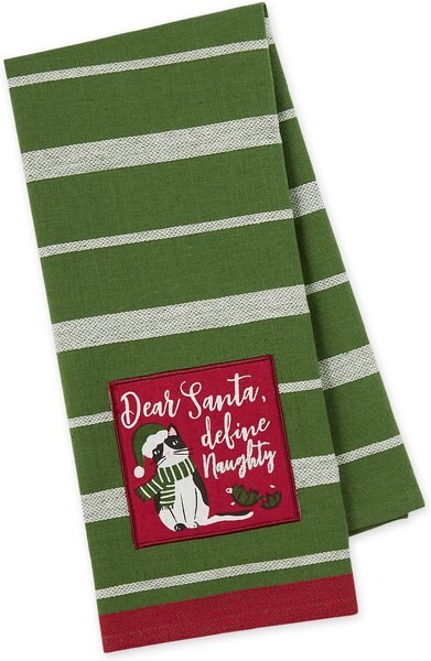 Design Imports Dear Santa Embellished Dish Towel