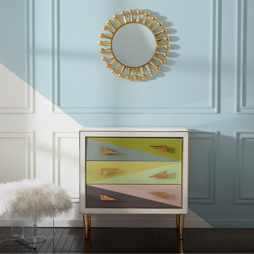 Harlequin Three Drawer Chest   Midcentury   Accent Chests And Cabinets   by Jonathan Adler  Houzz