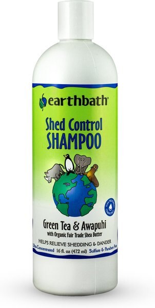 Earthbath Shed Control Green Tea and Awapuhi Dog and Cat Shampoo