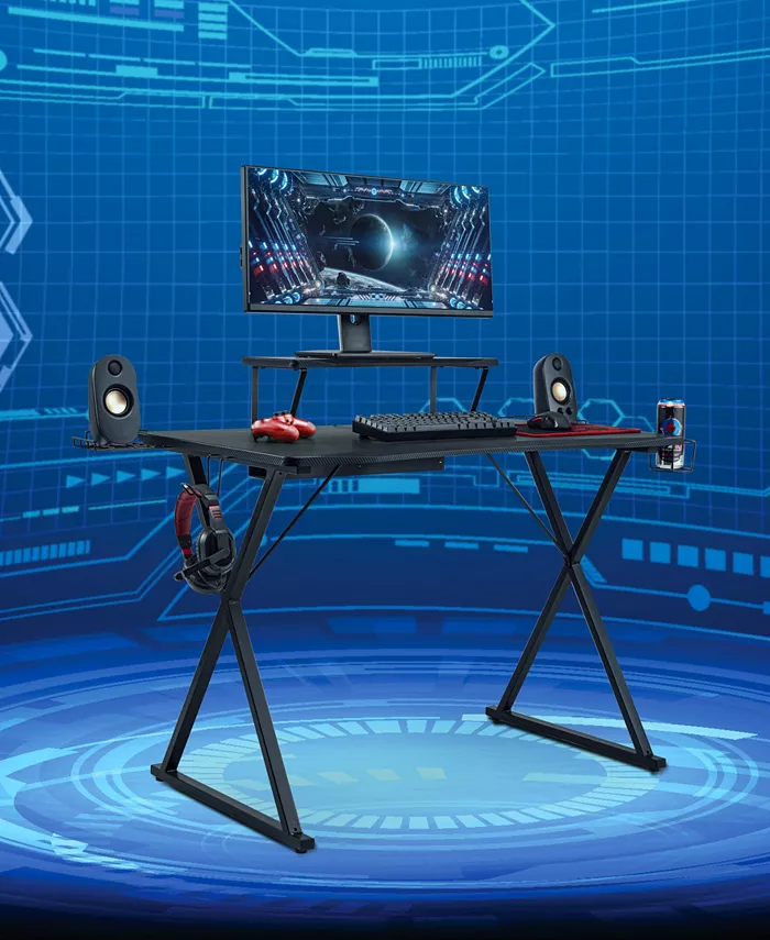 Seville Classics 41.7 airLIFT Gaming Esports Computer Desk