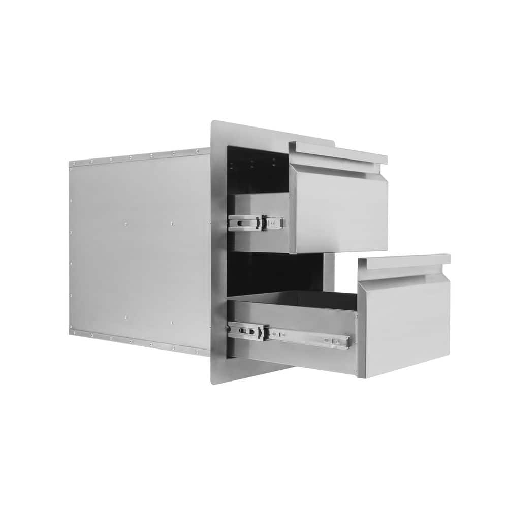 NXR 18 in. Double Access Drawer for Drop-In Grill DDDS18