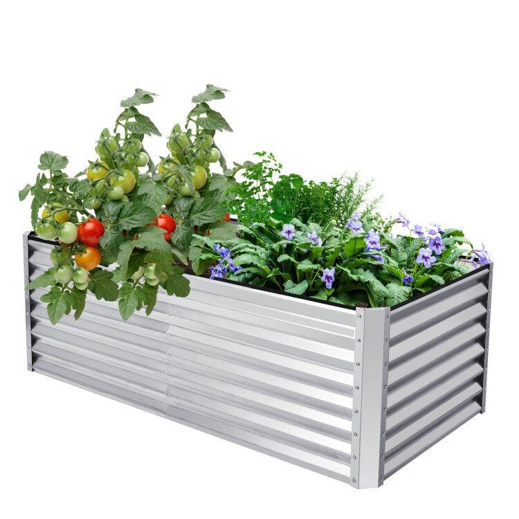 Raised Garden Bed with Four Ground Stakes   70\