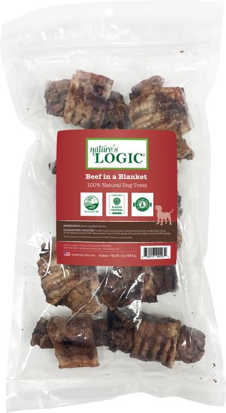 Nature's Logic Beef In A Blanket Dog Chew， 7-oz bag