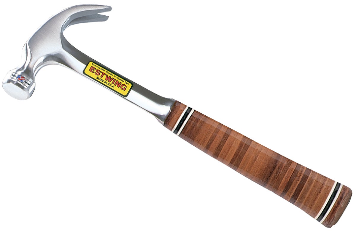 Estwing Leather-Covered Steel Handle Claw Hammer