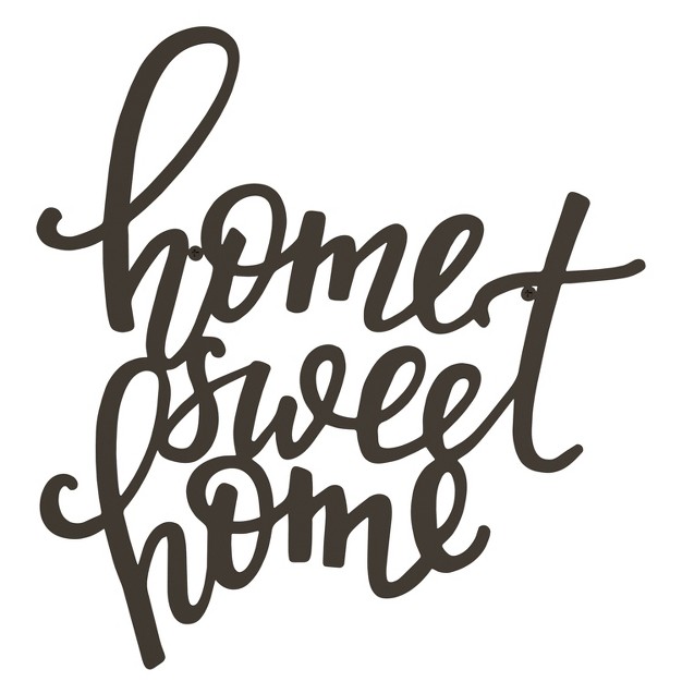 Hastings Home Metal Cutout Home Sweet Home Decorative Wall Sign