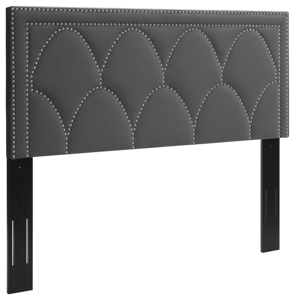 Greta Performance Velvet Twin Headboard   Transitional   Headboards   by Modway  Houzz