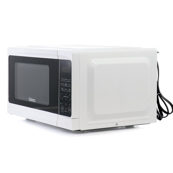 0.7 cu ft 700W Countertop Microwave Oven in White with One Touch Express Cooking - - 37856817