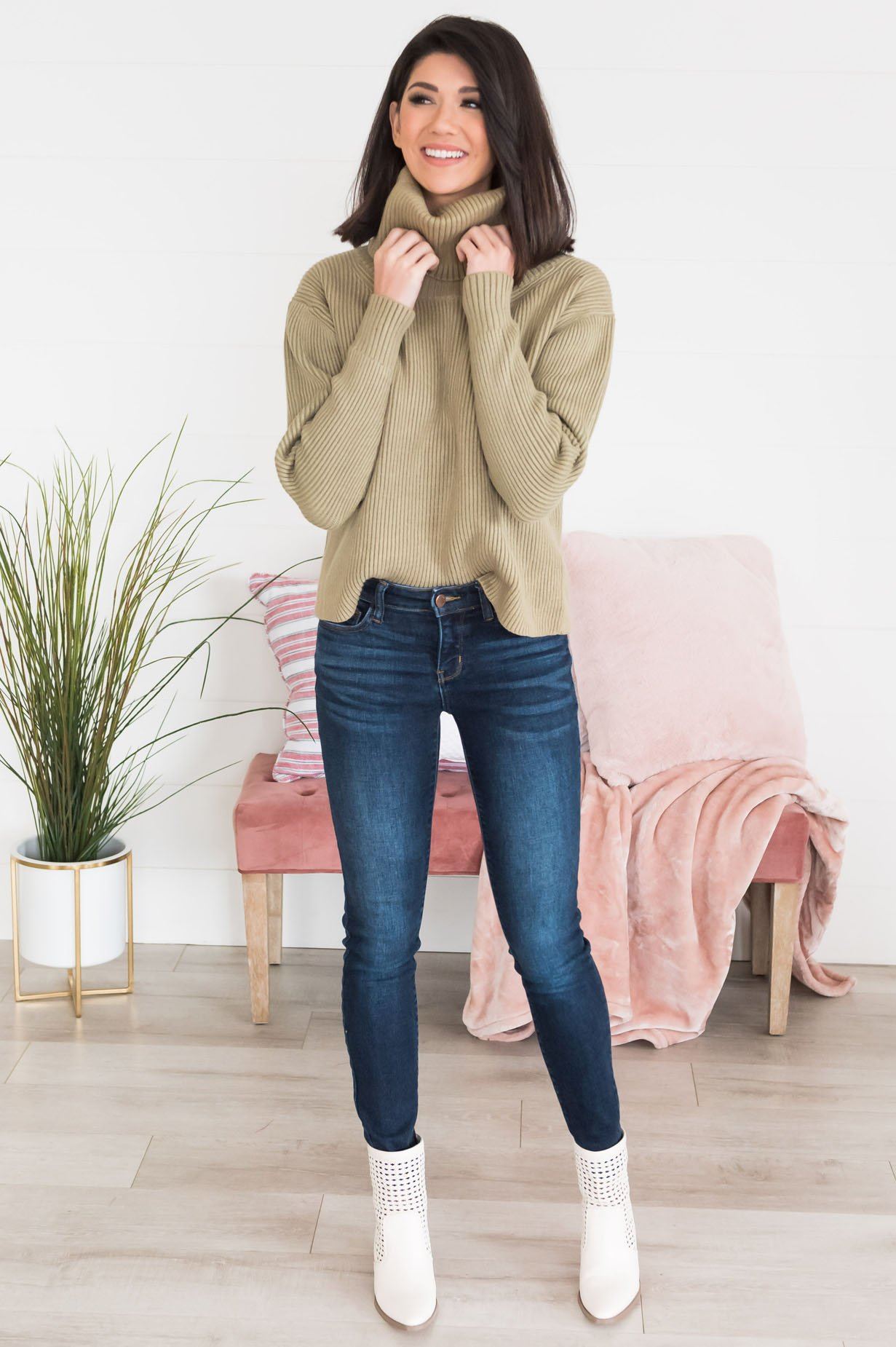 Barely Basic Modest Sweater