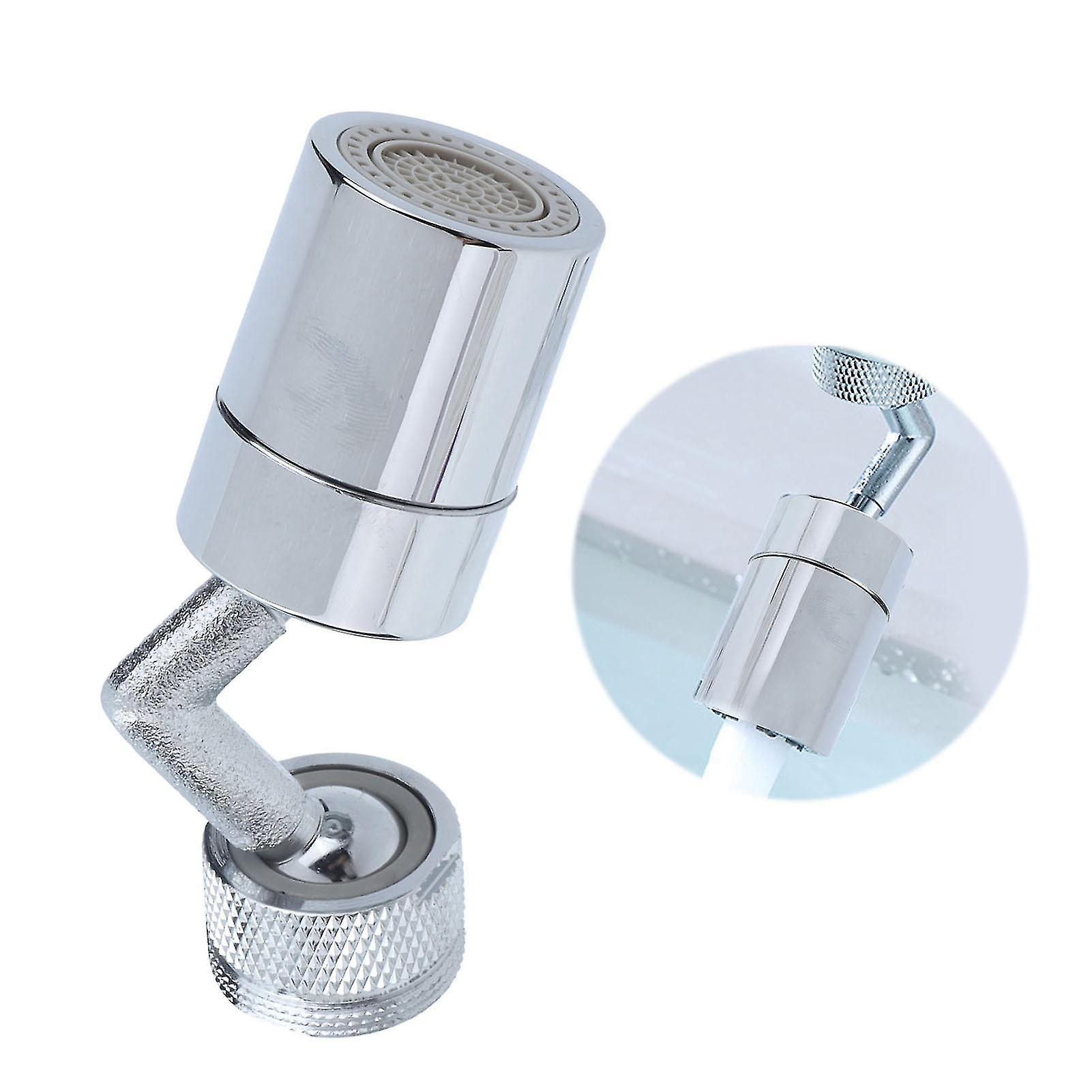 720° Rotatable Sink Faucet Aerator Sprayer Head with 2 Water Outlet Modes 4 Layers Net FilterM24 Male Thread