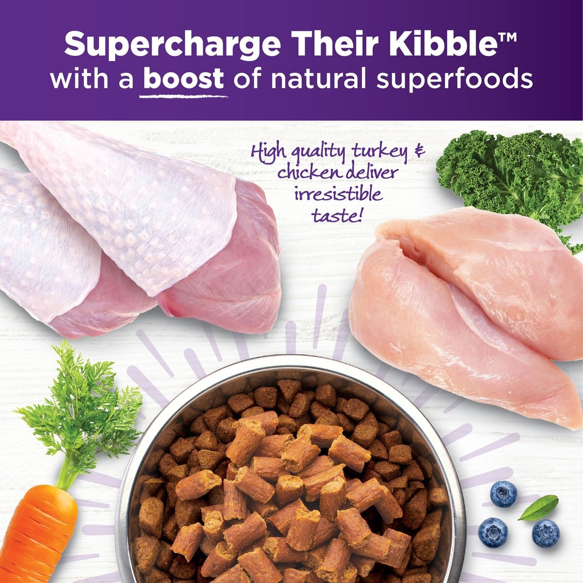 Wellness Bowl Boosters Tender Turkey and Chicken Dog Food Topper