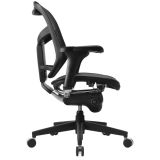 WorkPro Quantum 9000 Series Ergonomic Mesh/Mesh Mid-Back Chair， Black/Black， BIFMA Certified