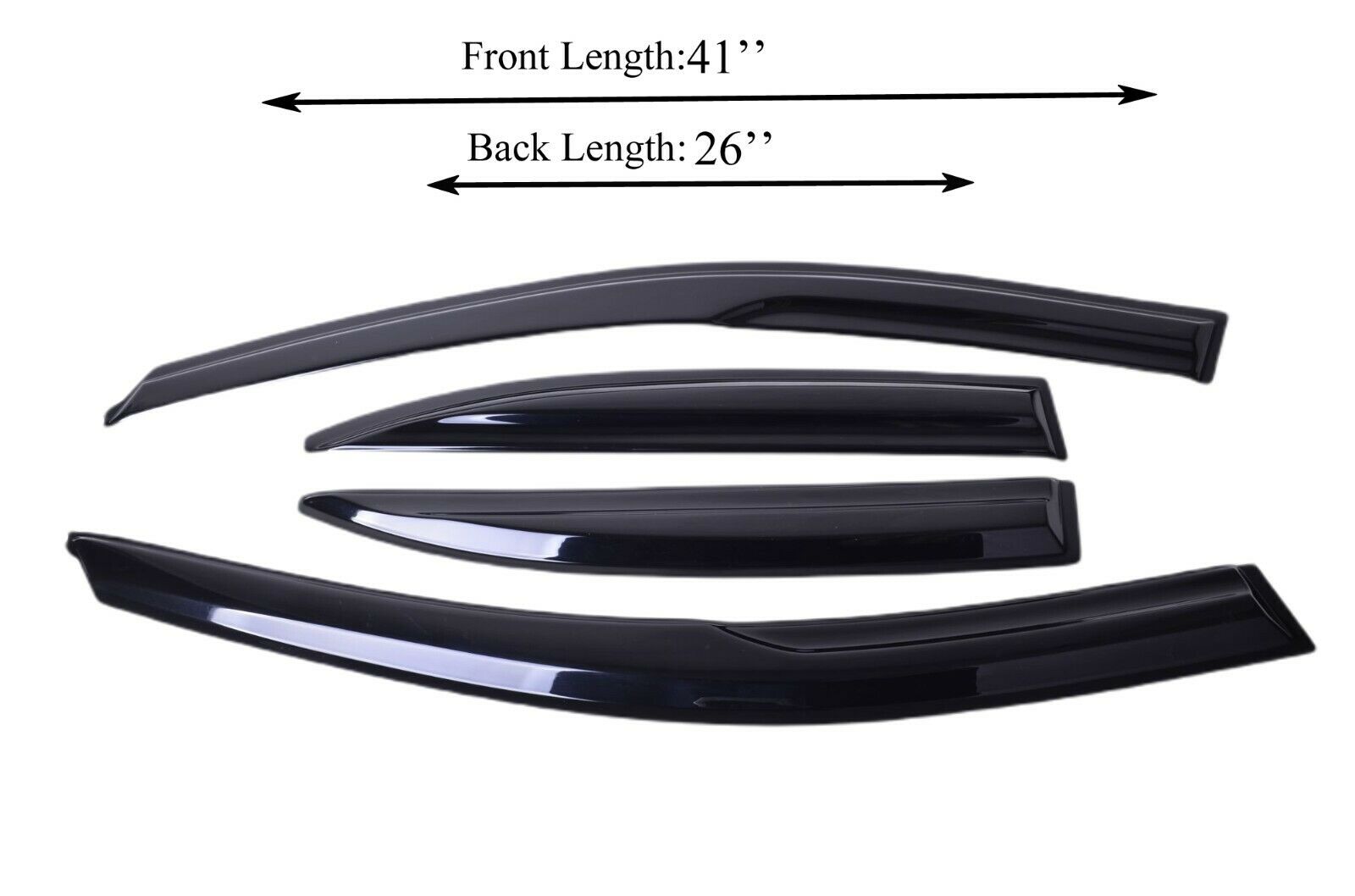 Fits for Acura TSX 0412 Acrylic Side Window Visor Sun Rain Deflector Guard