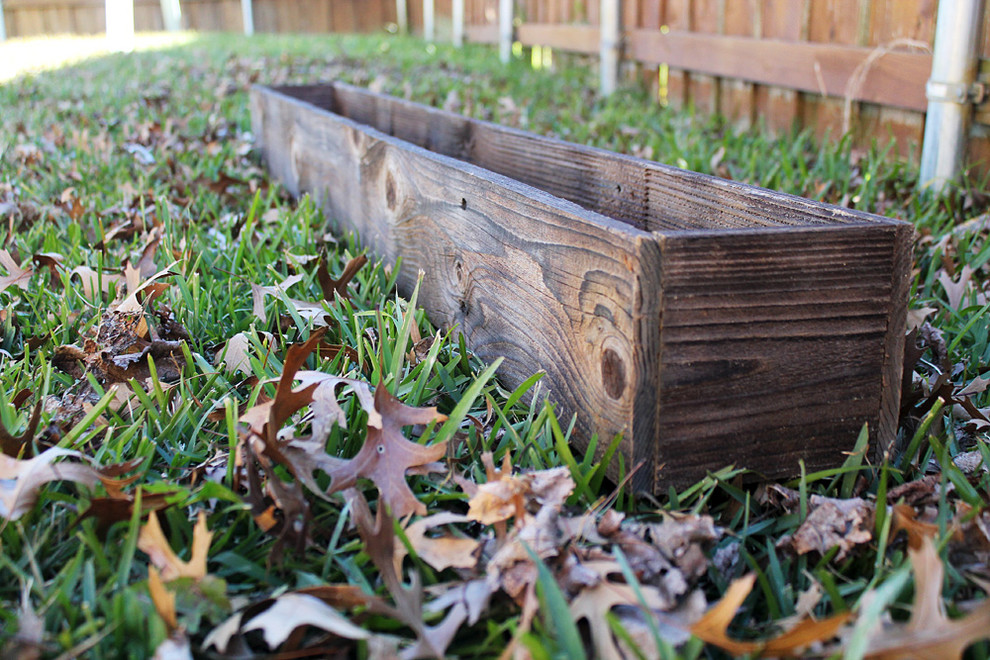 38 quotRustic Planters Box  Tall Version   Rustic   Outdoor Pots And Planters   by Red Oak Road  Houzz