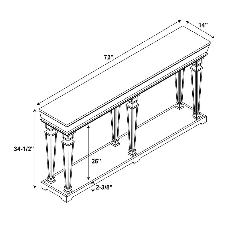 Linon Benjamin Classic Console Table