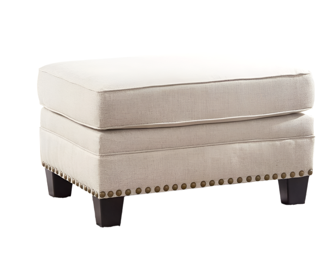 Claredon Linen Ottoman