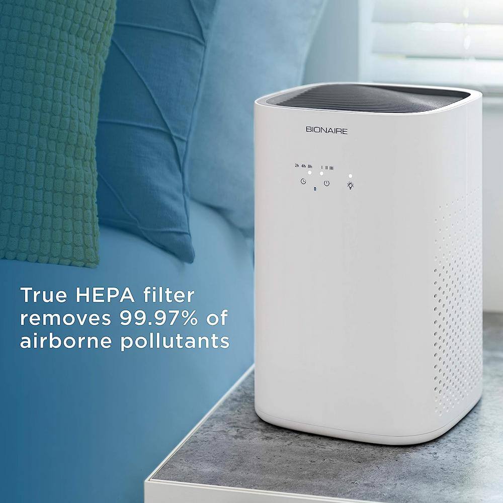 Bionaire 360 True HEPA 3 Stage Filtration Air Purifier with Timer and Nightlight 985120406M