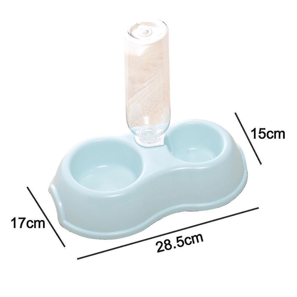 2 In 1 Pet Bowl With Drinking Cup Pet Bowl-double Pet Bowls， Dog Food And Water Bowl Set， Automatic