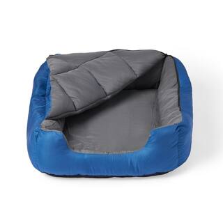 OmniCore Designs Pet Sleeping Bag with Zippered Cover and Insulation for IndoorOutdoor Use as Pet Beds or Pet Mats (SMBlue) 850008244162