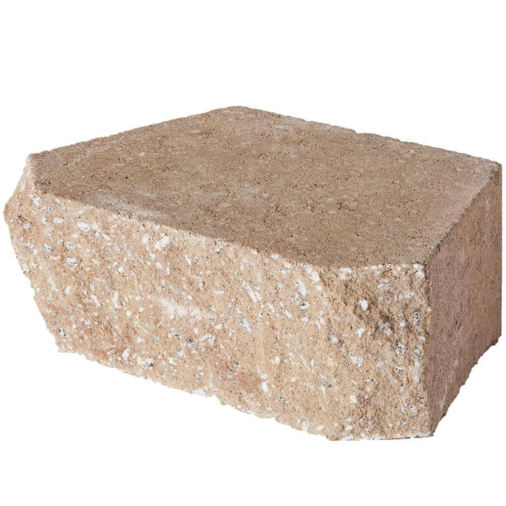 Pavestone 4 in. H x 11.63 in. W x 6.75 in. L Light Almond Retaining Wall Block (144 Pieces 46.6 Sq. ft. Pallet) 81180