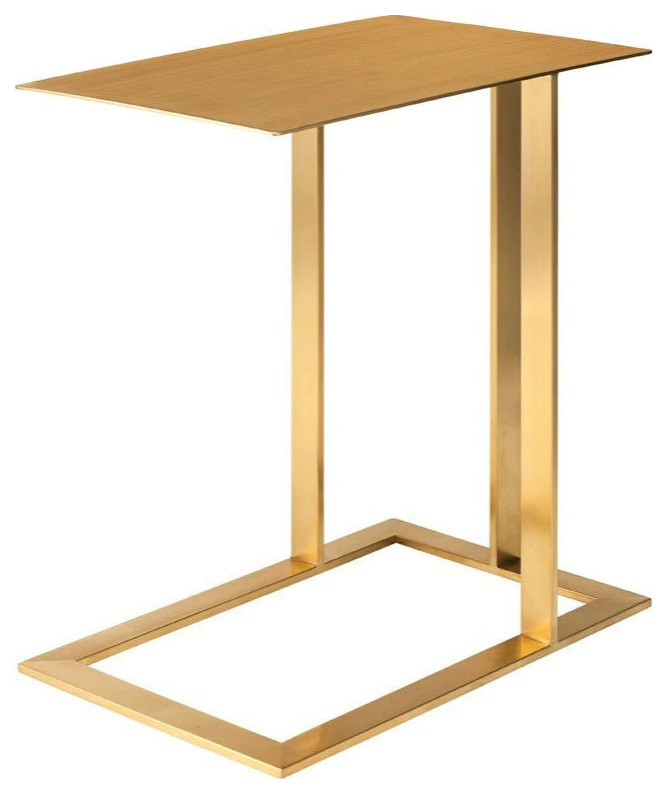 Miriam Gold End Table   Contemporary   Side Tables And End Tables   by Peachtree Fine Furniture  Houzz