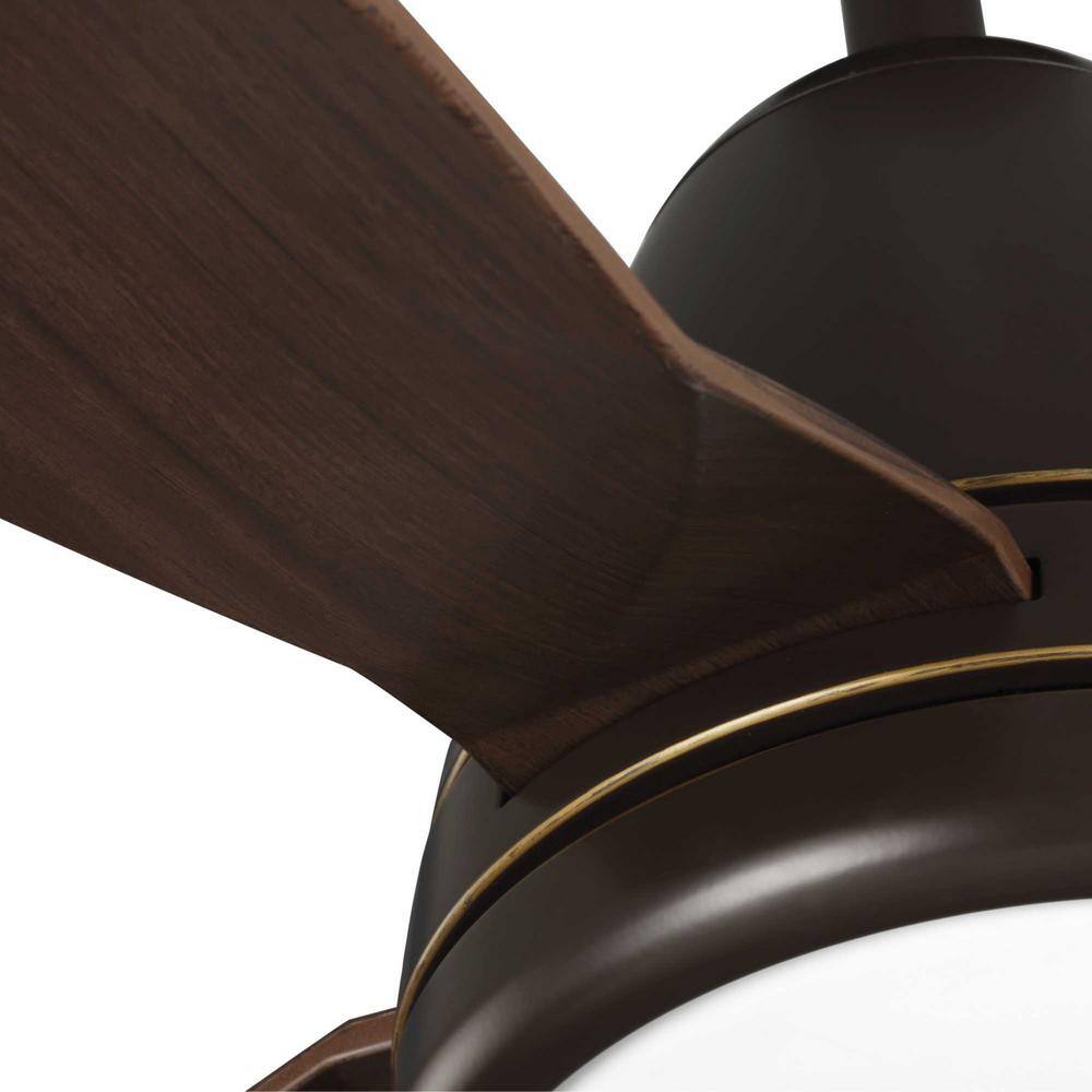 Progress Lighting Holland 60 in. Integrated LED Oil Rubbed Bronze Ceiling Fan with Light P250032-108-30