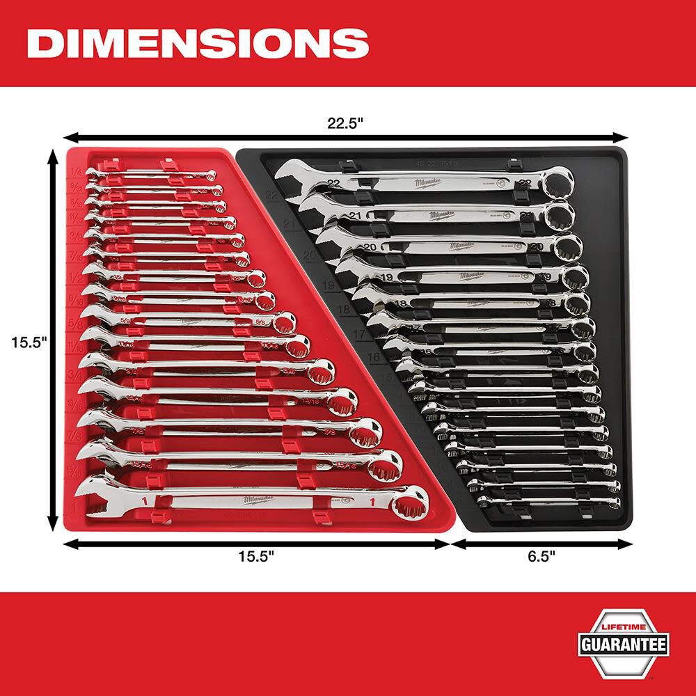 MW 15-Piece Combination Wrench Set - Metric 48-22-9515 from MW