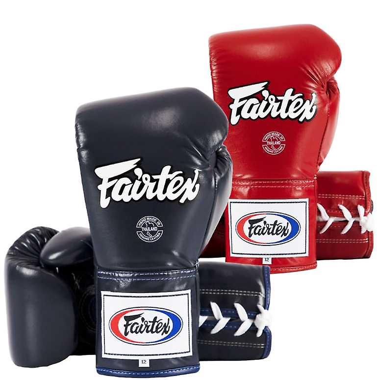 Fairtex lace-up boxing gloves - red