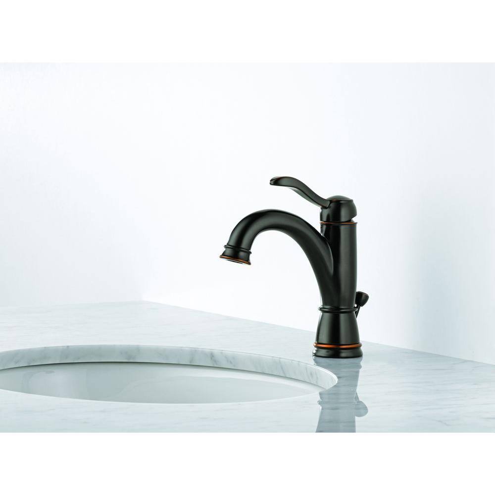 Delta Porter Single Hole Single-Handle Bathroom Faucet in Oil Rubbed Bronze 15984LF-OB-ECO