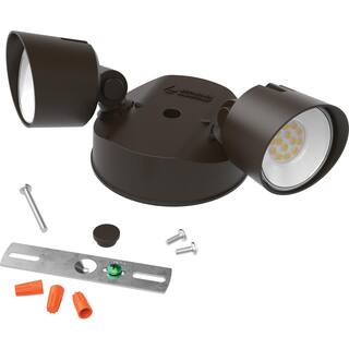 Lithonia Lighting Contractor Select HGX Dark Bronze Outdoor Integrated LED Flood Light HGX LED 2RH 40K 120 DDB M2