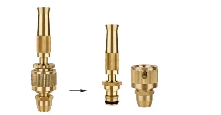 China Factory Supply  3/4 inch quick connector brass garden water hose Copper Quick Connector