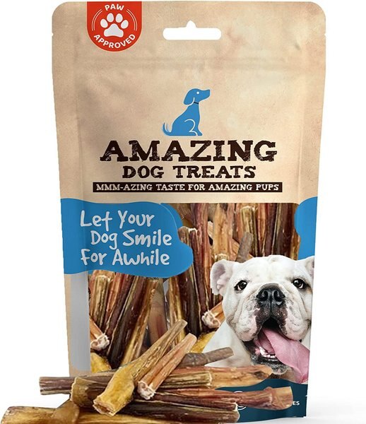 Amazing Dog Treats 4-6-in Variety Bully Sticks Dog Treats， 10-oz bag