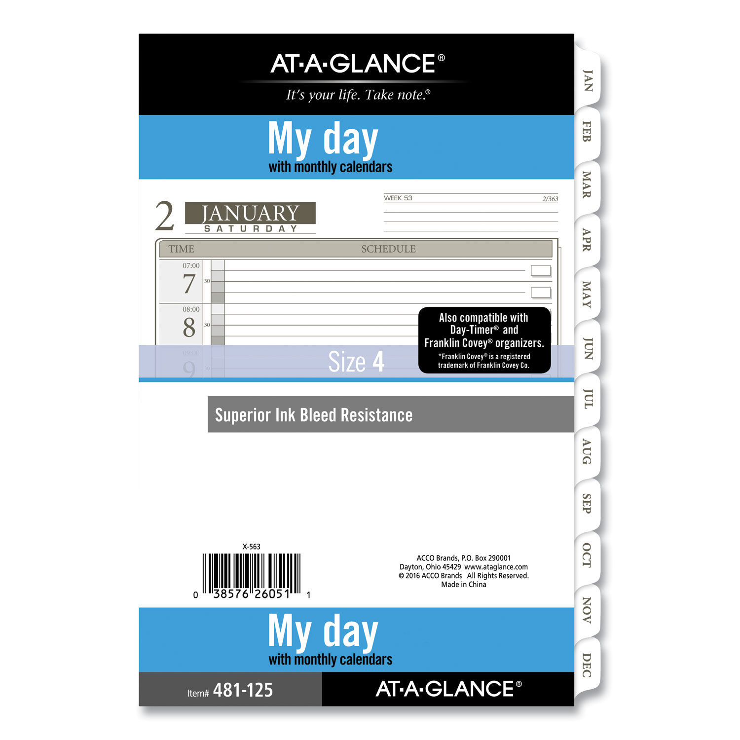 1-Page-Per-Day Planner Refills by AT-A-GLANCEandreg; AAG48112521