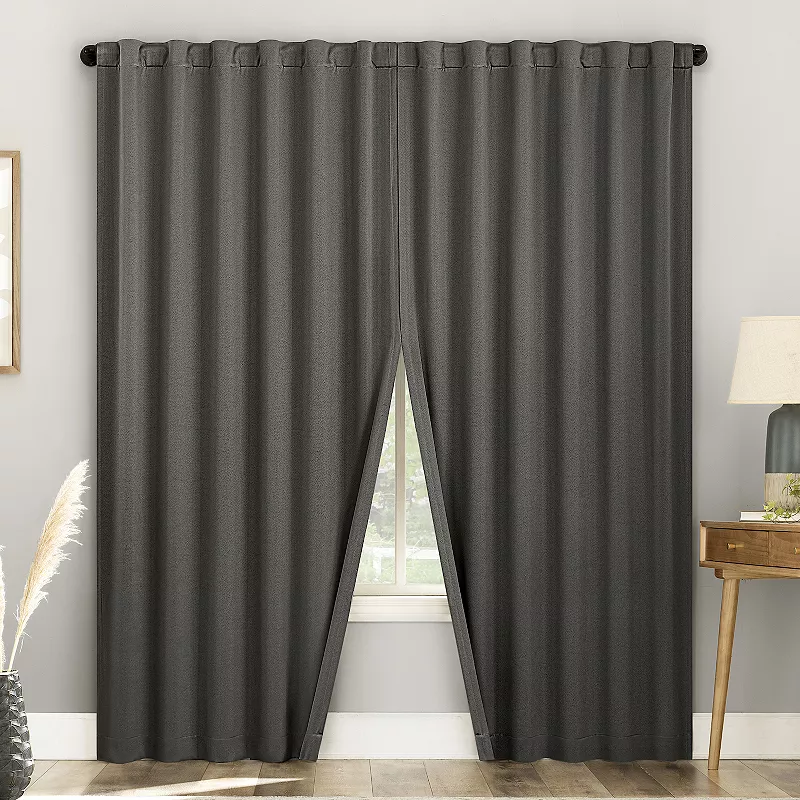 Sun Zero 2-pack Aria 100% Blackout Theater Grade Curtain Panel Pair