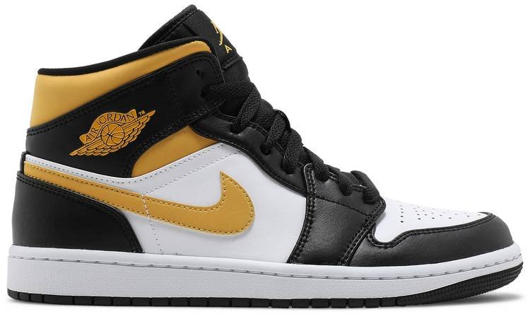 Air Jordan 1 Mid 'Black University Gold' 554724-177