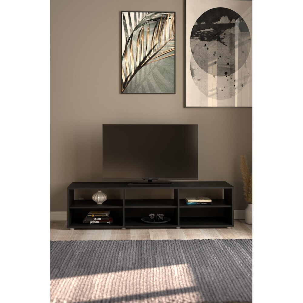 Porch   Den Media 6 Shelf TV Stand