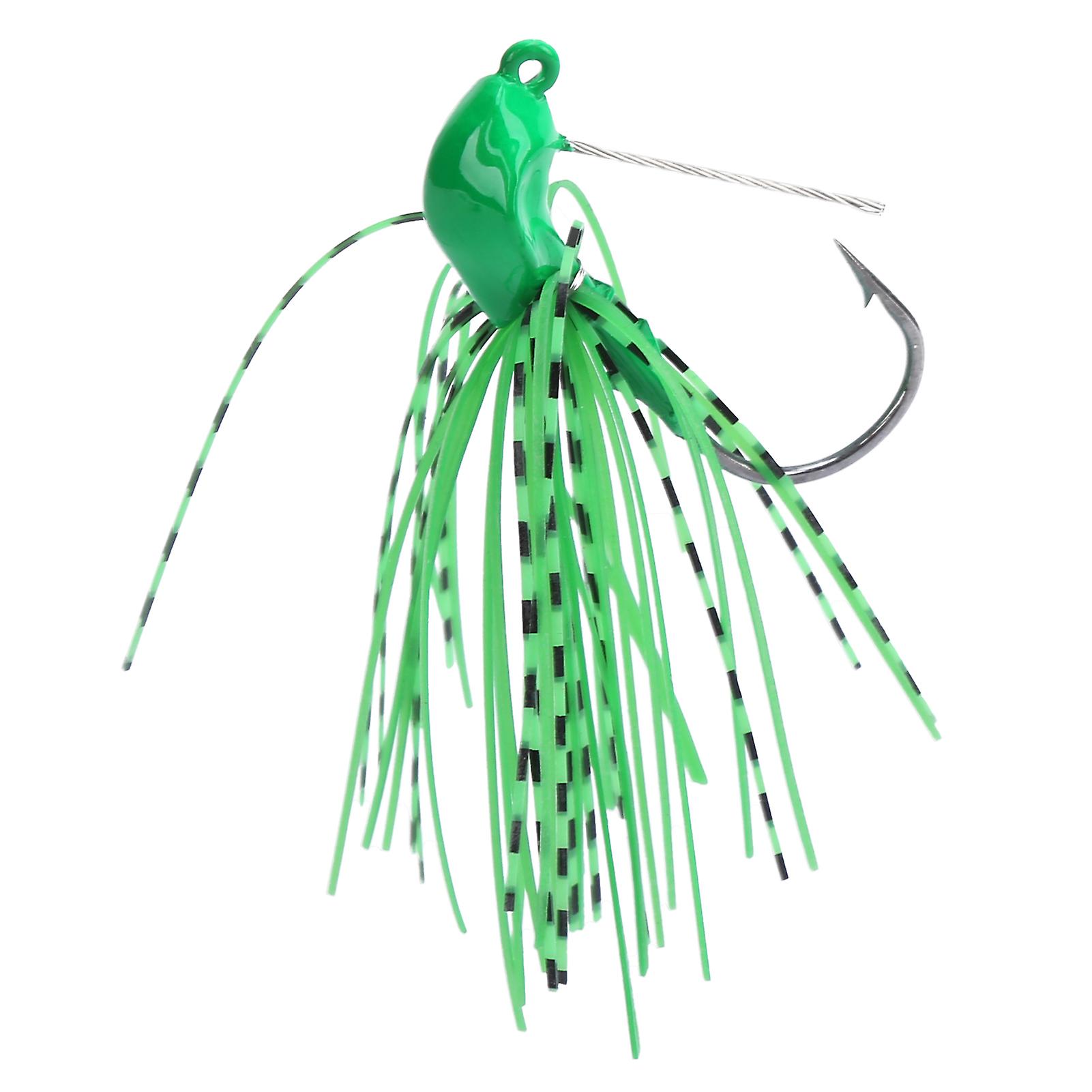 Willow Leaf Spinnerbait Anti Hanging Bottom Fishing Lure Spinner Bait For Fresh Sea Bassgreen