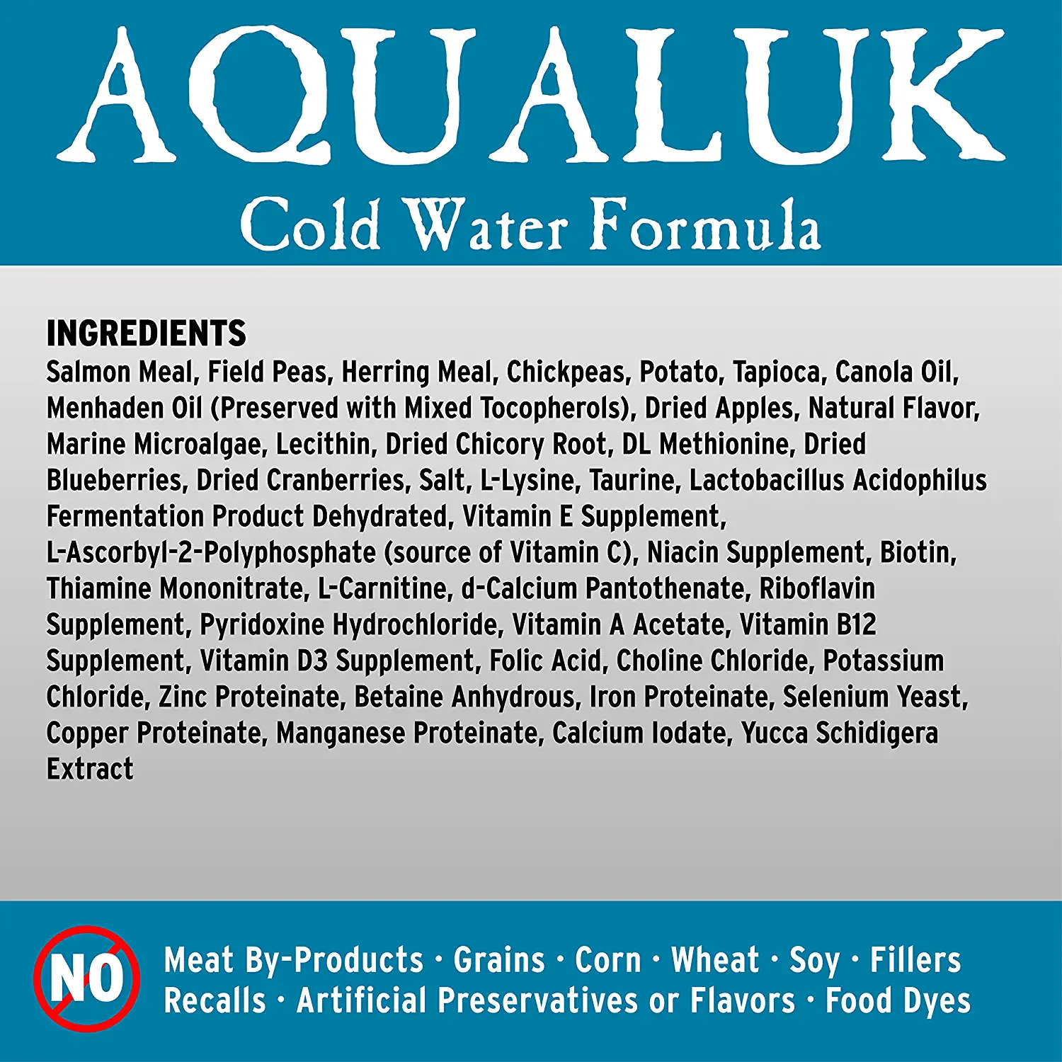 Annamaet Grain-Free Aqualuk Cold Water Fish Formula Dry Dog Food (Salmon and Herring) 5-lb Bag